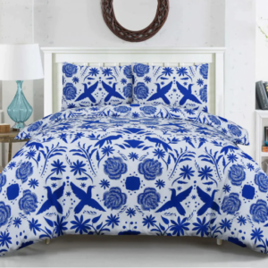 Spring Time Blue- Organic Cotton Quilt Cover Set