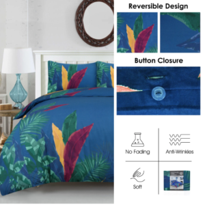 Water Color Beauty- Organic Cotton Quilt Cover Set